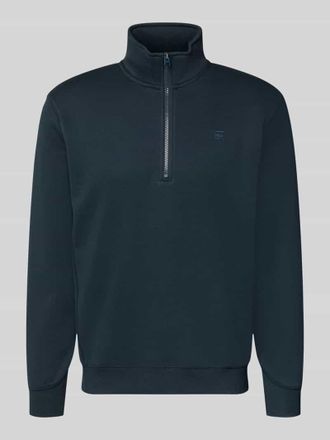 G-Star Sweatshirt mit Stehkragen und Rei&szlig;verschluss in Marine, Gr&ouml;&szlig;e XXL