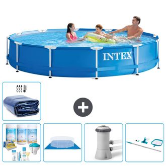 Intex Piscina Con Estructura Redonda - 366x76 Cm - 7-piezas S20441