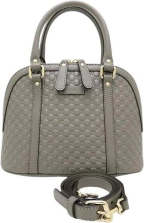 Gucci Pre-owned Handbags, female, Gray, Size: ONE SIZE Pre-owned Vintage Handbag