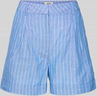 Scotch & Soda Relaxed Fit Shorts aus Baumwoll-Leinen-Mix in Hellblau, Größe S