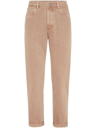 Brunello Cucinelli Jeans affusolati con applicazione - Toni neutri