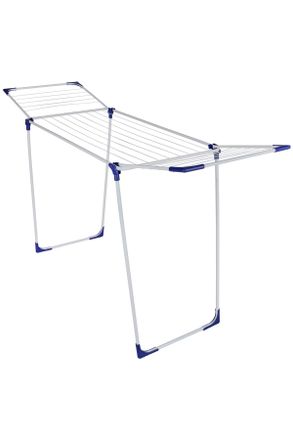 Leifheit Standtrockner, Blau, Weiß, Metall, Kunststoff, 181.5x88.5x56 cm, klappbar, Kleiderbügelhalter, platzsparend, Haushalt & Kleinelektro, Wäschepflege, Wä