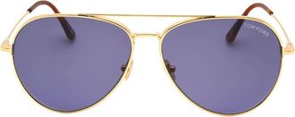 Tom Ford Dashel-02 glanzende diepgouden zonnebril