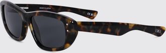 Balenciaga Aviator Acetate Sunglasses with Contrast Monogram