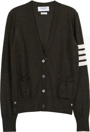 Thom Browne Merino Wool Relaxed Fit Cardigan