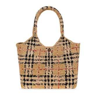 Burberry Shoulder Bags, female, Beige, Size: ONE SIZE Margate Small Shopper Bag