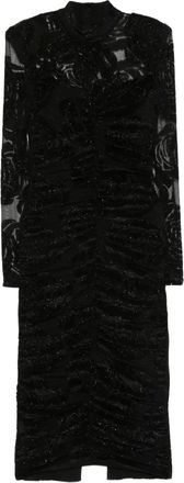Nissa Abito midi con stampa - Nero