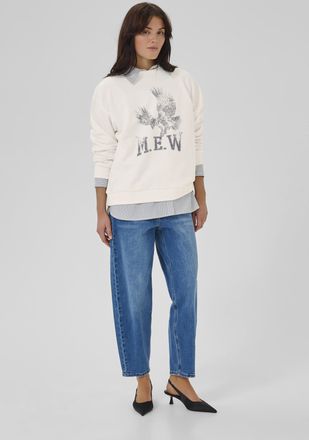 MY ESSENTIAL WARDROBE Sweatshirt DiegoMW Baggy fit white