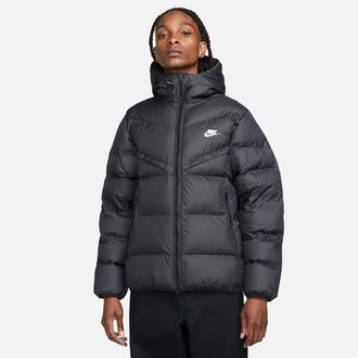 Nike Mens SF Water Resistant PL Filled Hooded Jacket - Black/Black/Sail Size 3XL