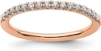 Diamond2Deal 14k Gold Lab Grown Diamond Wedding Band Ring 1/4Ct Clarity- VS Color- G-H