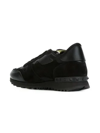 Valentino Rockrunner Sneaker - Black
