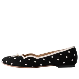 Dior Romance Ballet Flat Black White KDF327PEN_S11X