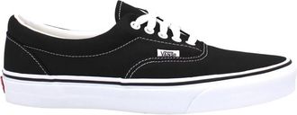 Vans Canvas Veterschoenen met Leren Rand - Heren - Sneakers - Zwart - 39 EU - Schoenen
