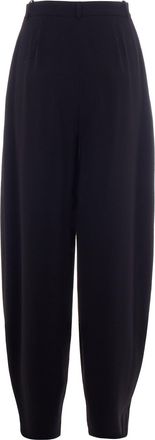 Elisabetta Franchi Womens Trousers Lightweight Crepe Black Polyester