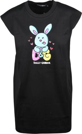 Dolce & Gabbana T-shirts - Dames - T-shirts - Zwart - XS - Katoen - Tops