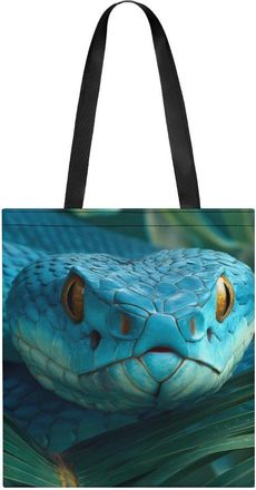 Generic Snake Palm Leaf Tote Bag for Women Men Shoulder Bags Purses Pouch Handbags