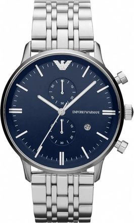 Emporio Armani Gianni XLarge Ar 1648 Horloge - Heren - Horloges - Grijs - ONE Size - Accessoires