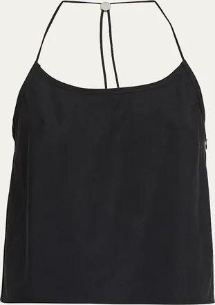 Still Here Toggle Halter Tank Top