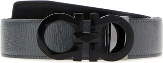 Ferragamo Reversible Gancini Belt - male - Ferragamo - Belts - Gray - 115 CM - Accessories