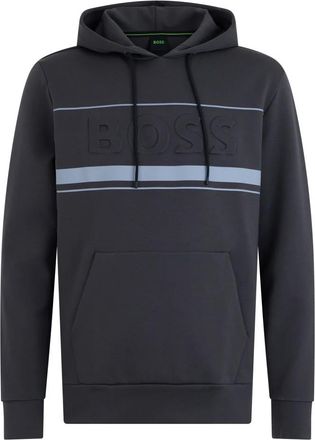 HUGO BOSS Cotton Hoodie - Heren - Hoodies - Grijs - M - Katoen - Hoodies & sweatvesten