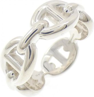 Herm&egrave;s Silver 925 Band Ring (Pre-Owned)