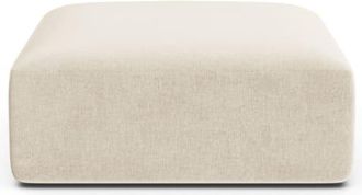 Cosmopolitan Design Puf terciopelo beige claro