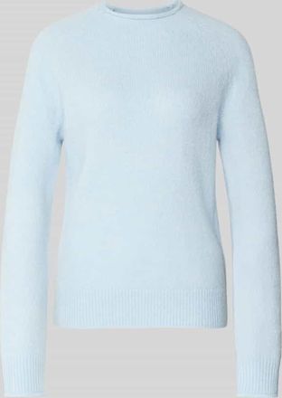 Boss Orange by Hugo Boss BOSS Orange Regular Fit Strickpullover aus Woll-Mix mit Alpaka Modell C_FESPERANASY in Hellblau, Größe XL