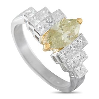 Luxury Bazaar Platinum 1.73ct Diamond Ring MF07-082126