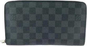 Louis Vuitton Pre-owned Wallets, male, Black, Size: ONE SIZE Pre-owned Zippy Organizer Damier Graphite Wallet