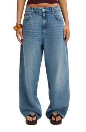 Cotton On Womens Boyfriend Super Baggy Jean in Tidal Blue at Nordstrom, Size 12