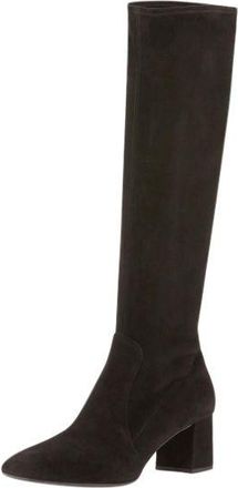 Prada Suede Square-Toe Knee Boots Size 35
