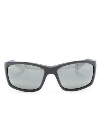 Maui Jim Zonnebril met rechthoekig montuur - Zwart