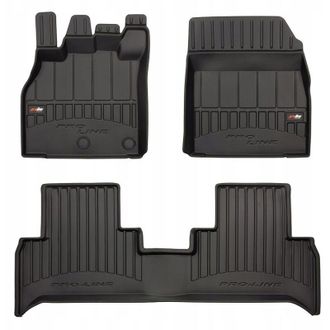 OEM Alfombras, Felpudos, Felpudos De Goma, Renault Grand Scenic 3 2009-2016, Canaleta 3d