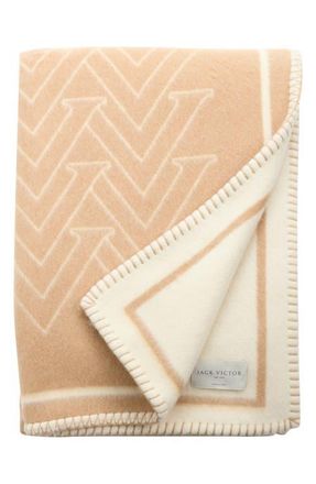Jack Victor Mister Vic Silk Throw in Camel at Nordstrom