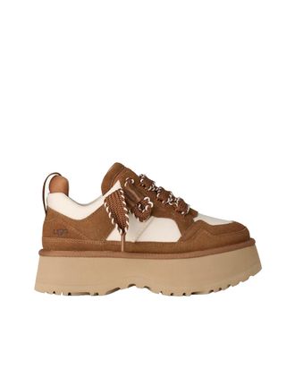UGG Chestnut Astromel Platform Suede Sneakers