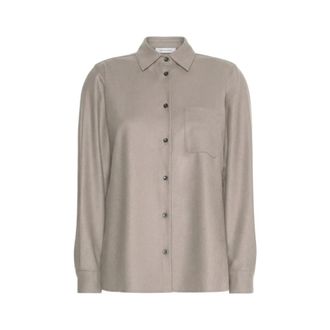 Max Mara Overhemden, Dames, Beige, XS, Mxmaere