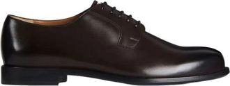 Givenchy Label Derbies in Leer - Heren - Nette schoenen - Bruin - 42 1/2 EU - Leer - Schoenen
