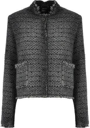 Avant Toi Dames, Jassen, Grijs, Maat: L Tweed