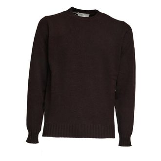 FILIPPO DE LAURENTIIS Truien & Vesten, Heren, Bruin, M, Kasjmier, Trui met Ronde Hals