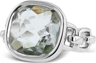 Poiray Anello Indrani in oro bianco con quarzo anni 2010 - Argento