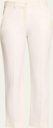 Michael Kors Samantha Double Crepe Sabl&eacute; Slim-Leg Pants