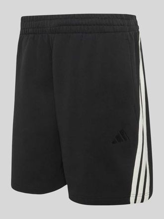 adidas Relaxed Fit Sweatshorts aus reiner Baumwolle in Black, Gr&ouml;&szlig;e XXL