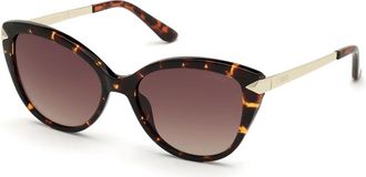Guess Stijlvolle Zonnebril - Dames - Zonnebrillen - Bruin - 56 MM - Accessoires