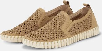 Ilse Jacobsen Mens Platform Tulip Slip-On Shoes In Latte