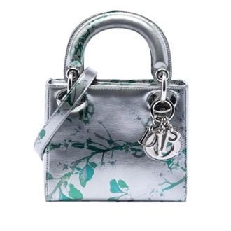 Dior Pre-owned Lady Dior Handbag - Dames - Pre-owned - Grijs - Maat: ONE Size Leer