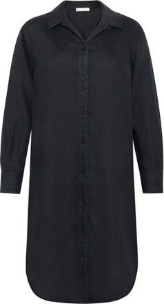 Knowledge Cotton Apparel Classic Linen Dress Kleid für Damen | schwarz