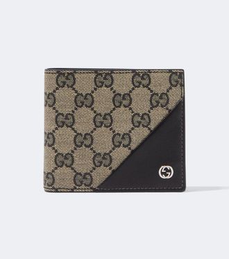 Gucci Interlocking G GG canvas bifold wallet