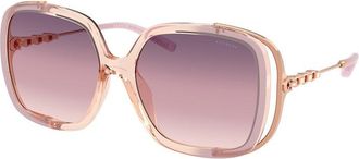 Coach Purple Yellow Gradient Square Ladies Sunglasses HC8423U 5889U6 56