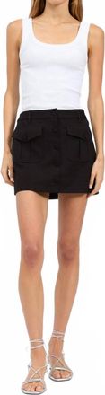 Rag & Bone Womens Irina Cargo Skort In Black