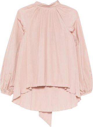 Max Mara Mxevalle Pliss&eacute; Blouse - Dames - Blouses - Roze - XS - Overhemden